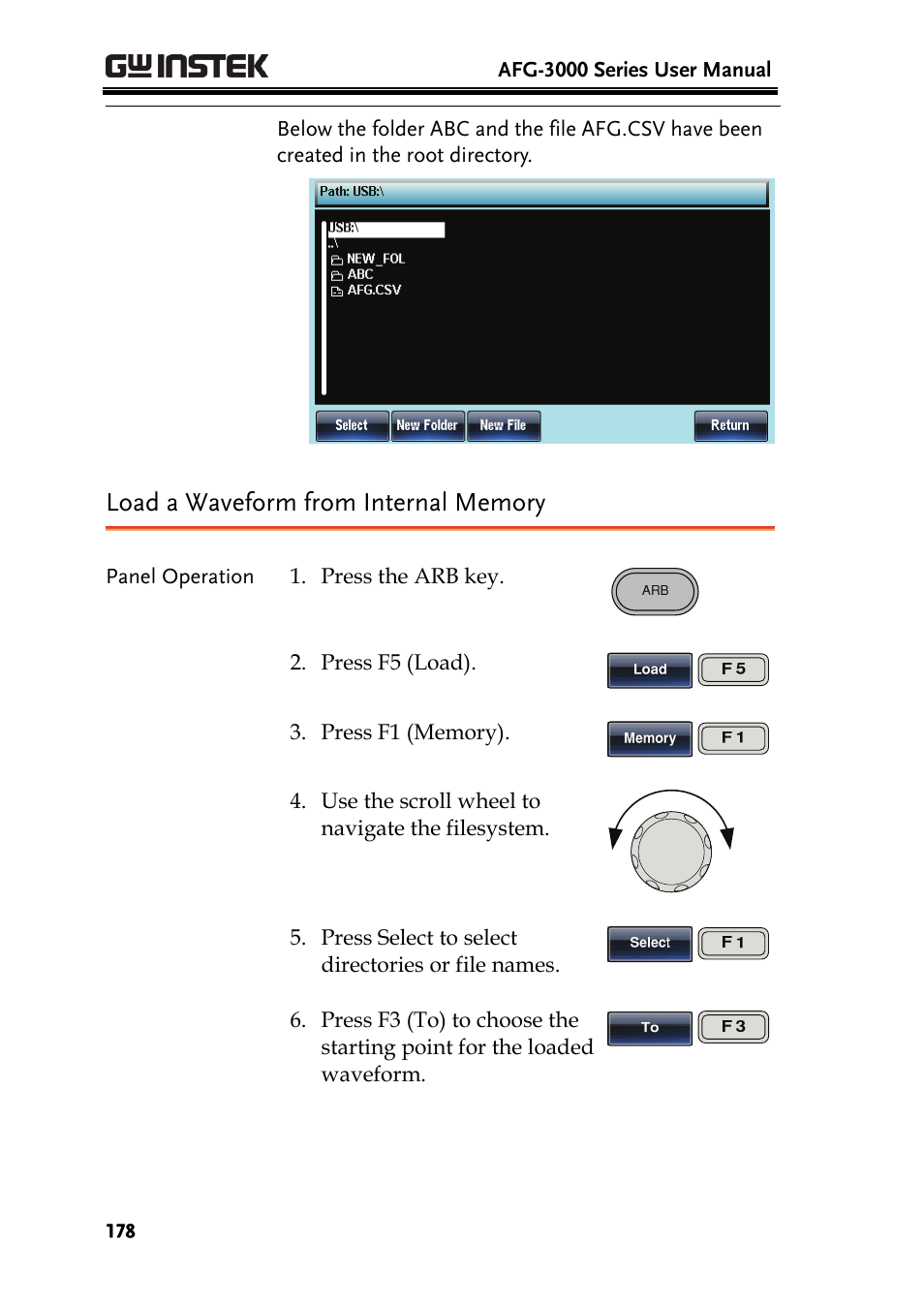 GW Instek AFG-3000 Series User Manual | Page 178 / 304