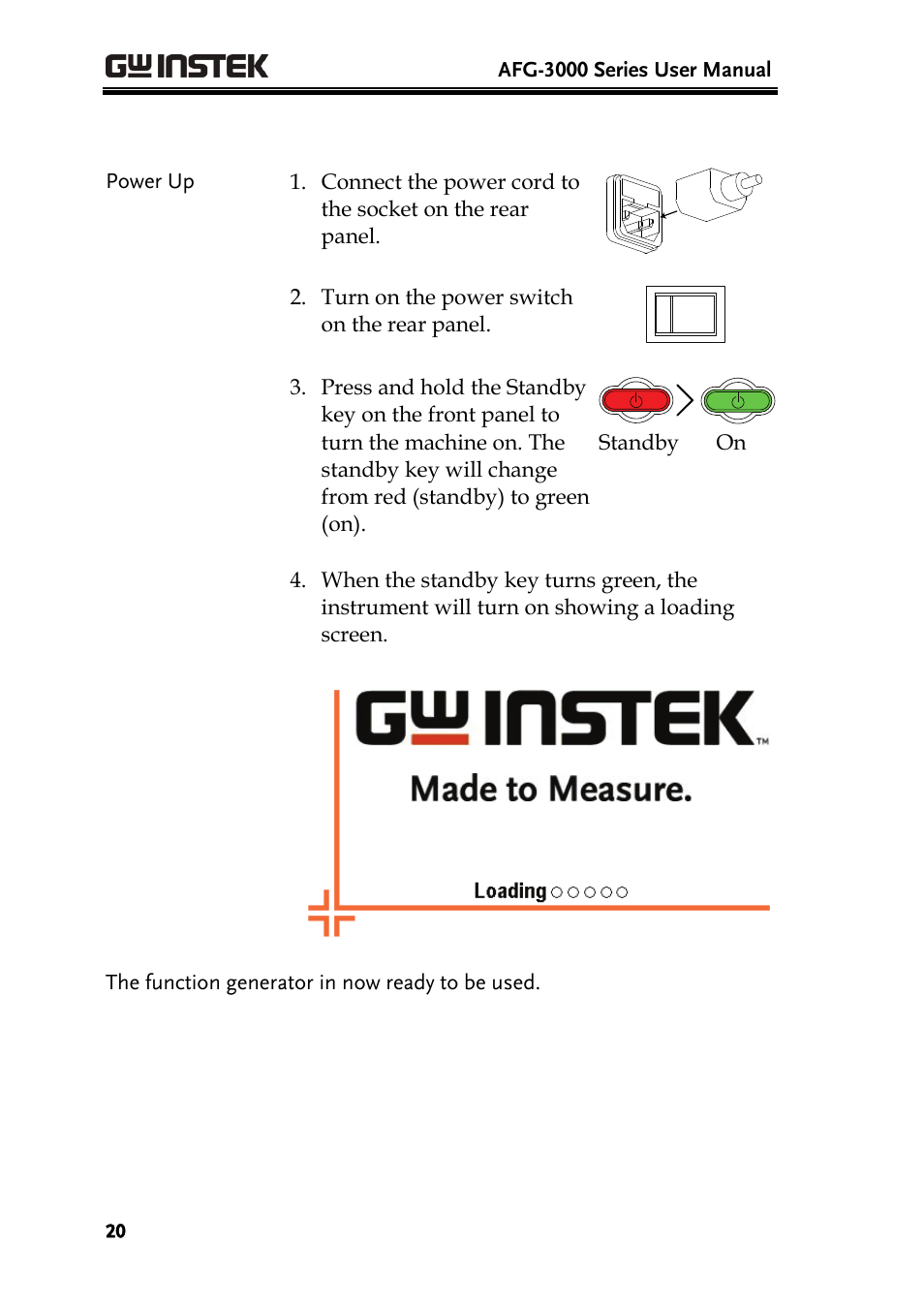 GW Instek AFG-3000 Series User Manual | Page 20 / 304
