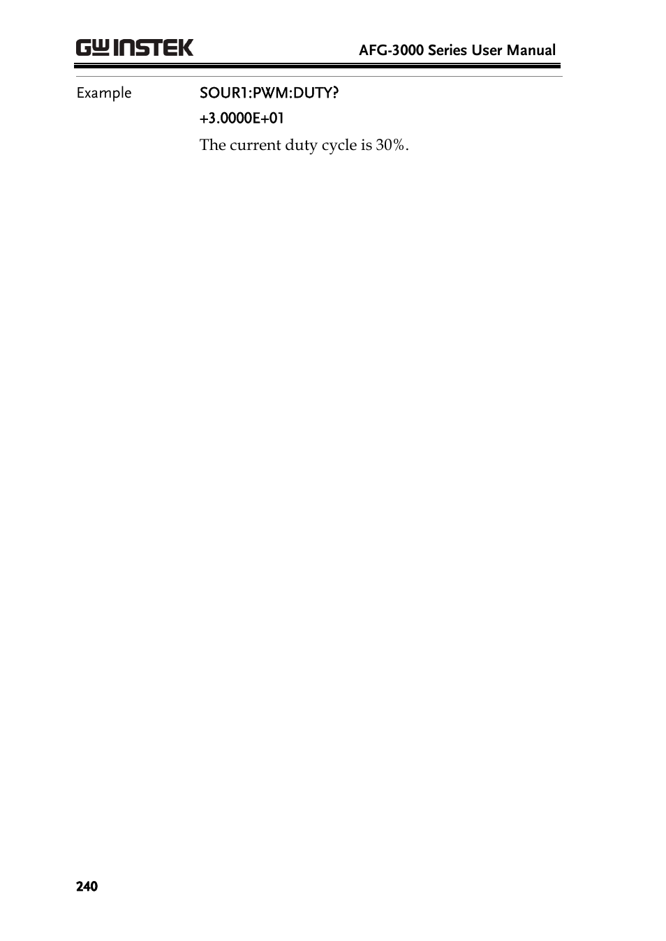 GW Instek AFG-3000 Series User Manual | Page 240 / 304