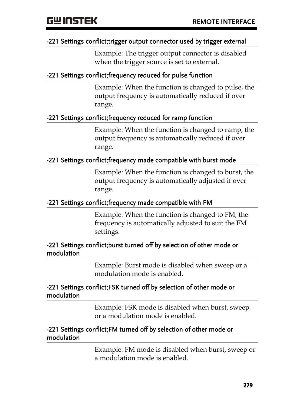 GW Instek AFG-3000 Series User Manual | Page 279 / 304