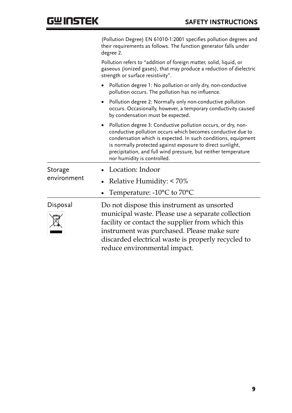 GW Instek AFG-3000 Series User Manual | Page 9 / 304