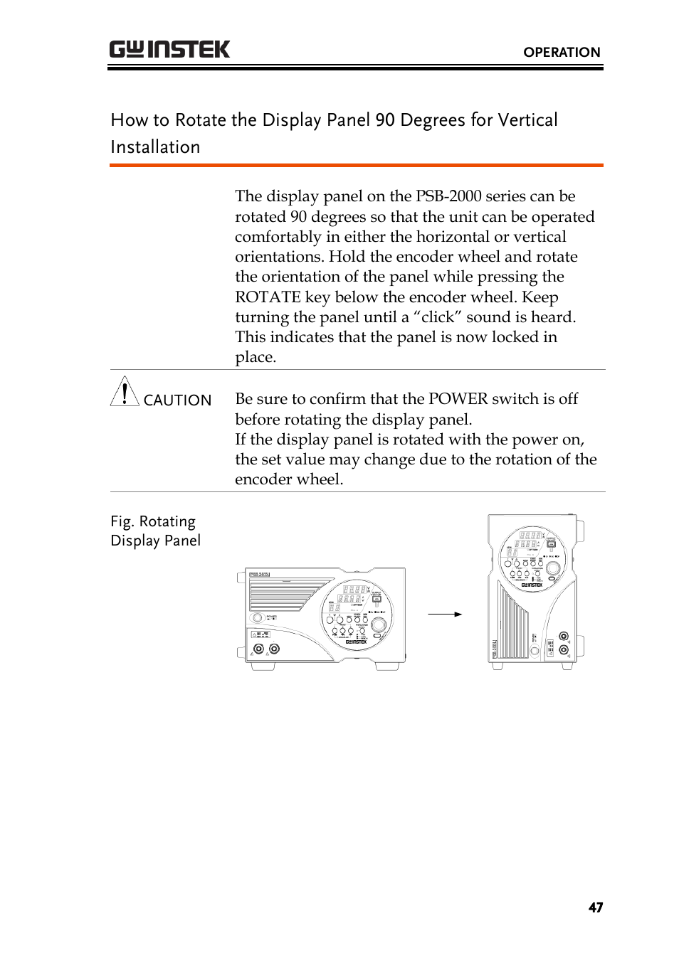 GW Instek PSB-2000 Series User Manual User Manual | Page 47 / 160