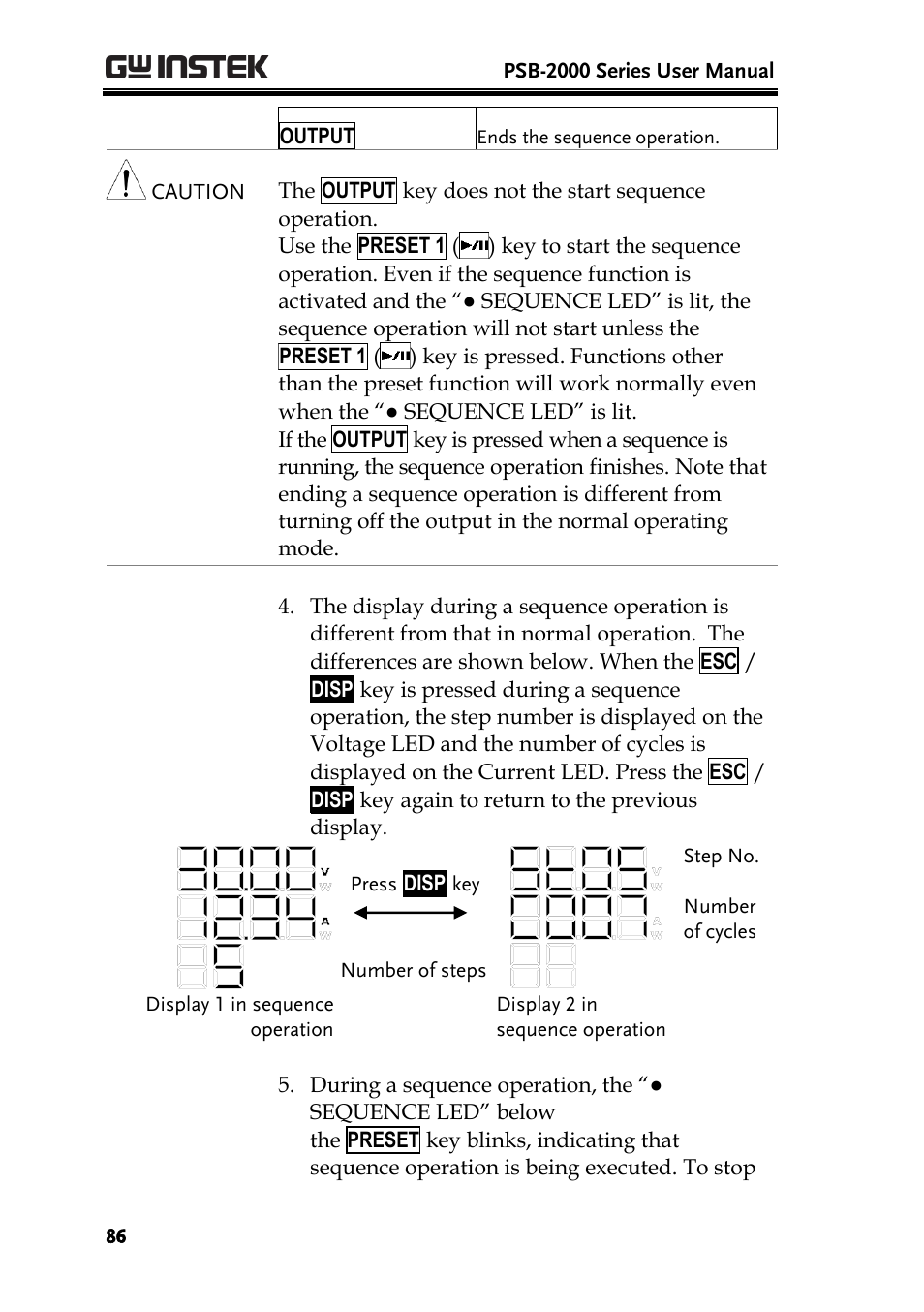 GW Instek PSB-2000 Series User Manual User Manual | Page 86 / 160