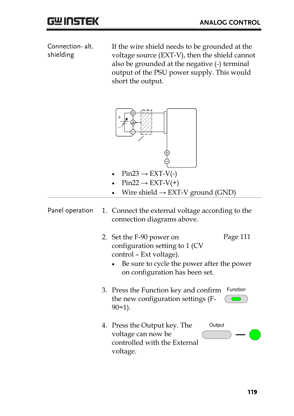 GW Instek PSU-Series User Manual User Manual | Page 119 / 196