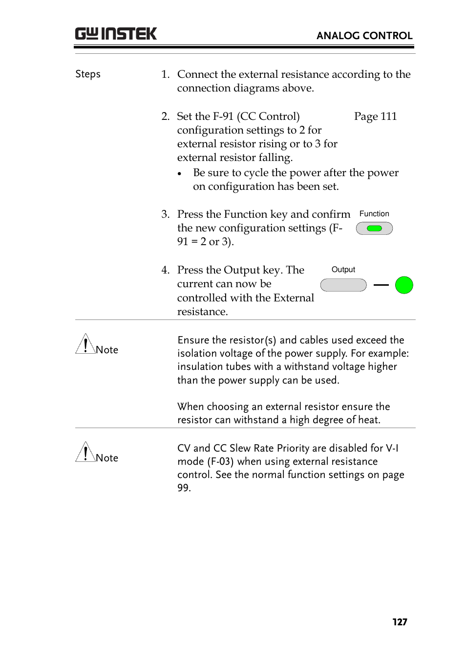 GW Instek PSU-Series User Manual User Manual | Page 127 / 196
