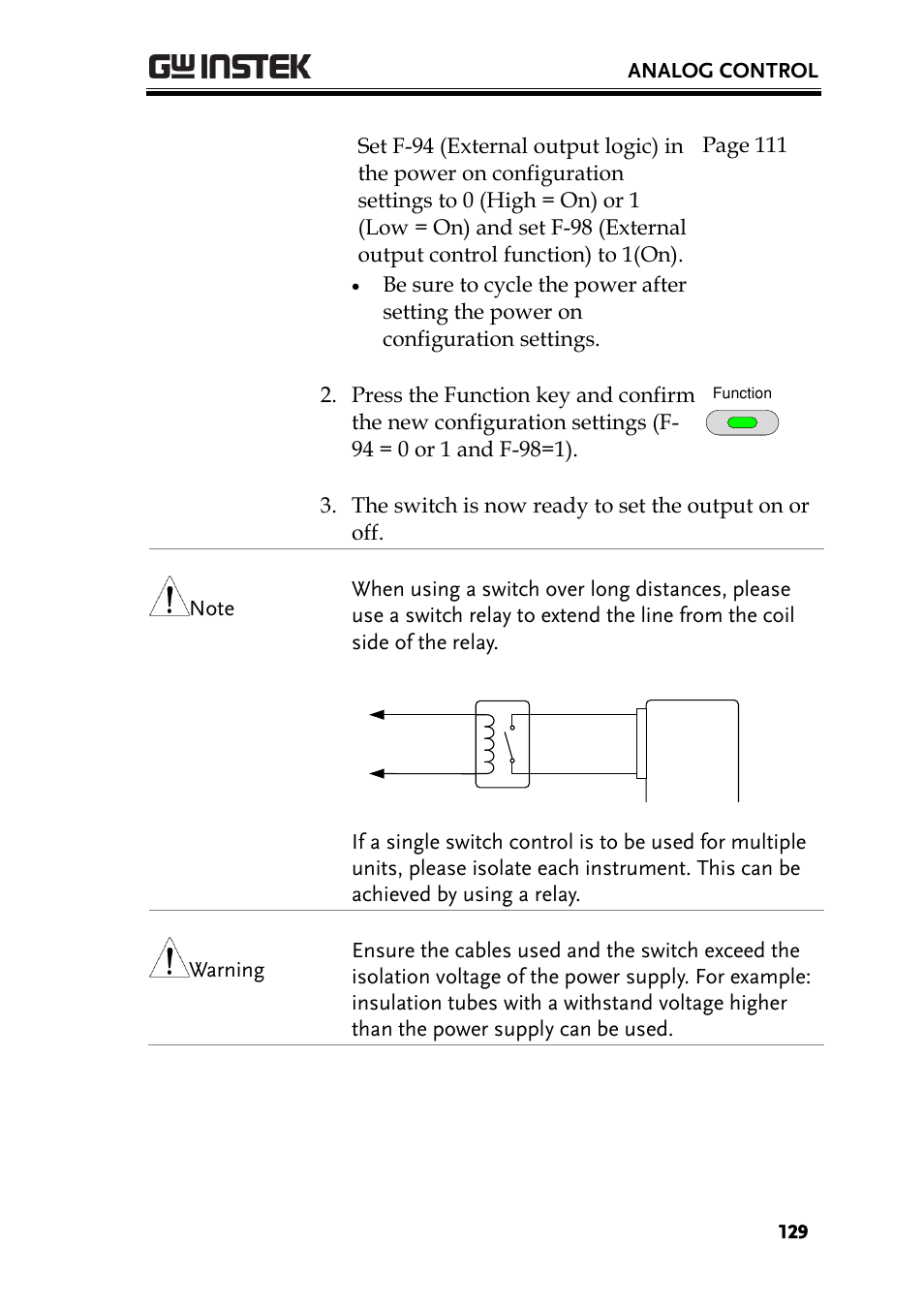 GW Instek PSU-Series User Manual User Manual | Page 129 / 196