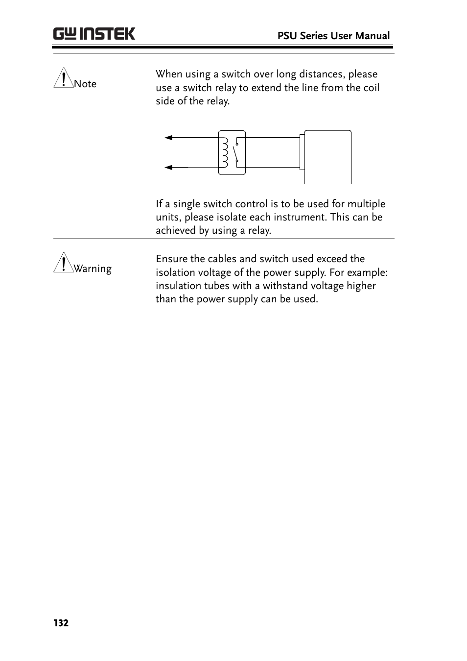 GW Instek PSU-Series User Manual User Manual | Page 132 / 196