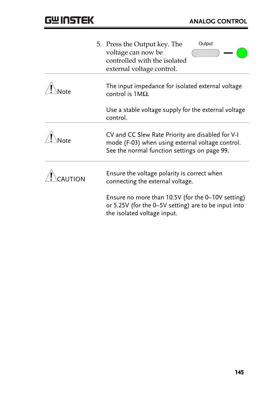 GW Instek PSU-Series User Manual User Manual | Page 145 / 196