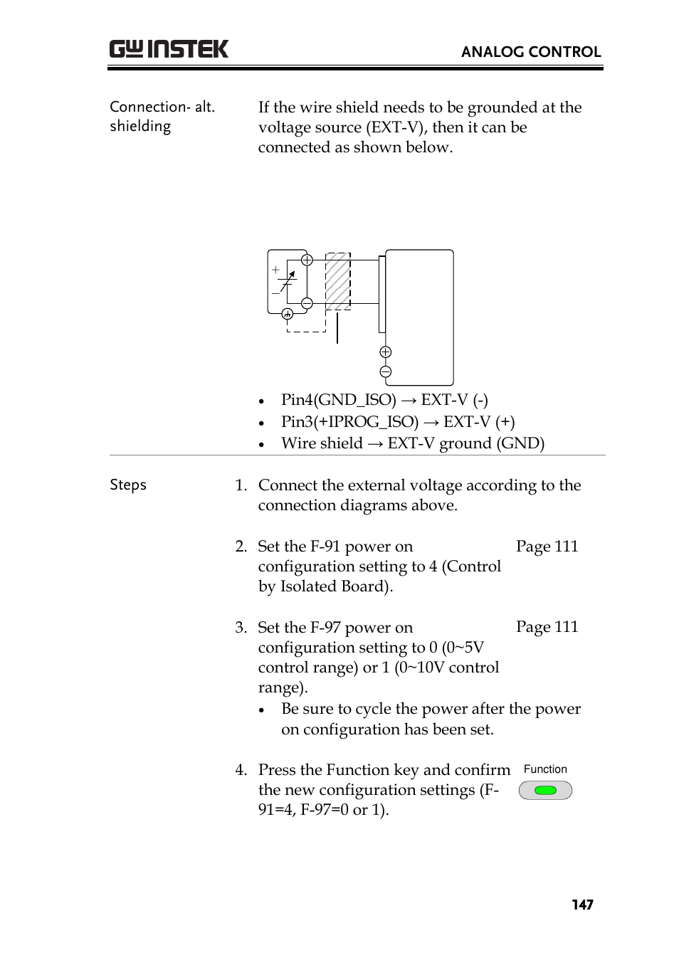 GW Instek PSU-Series User Manual User Manual | Page 147 / 196