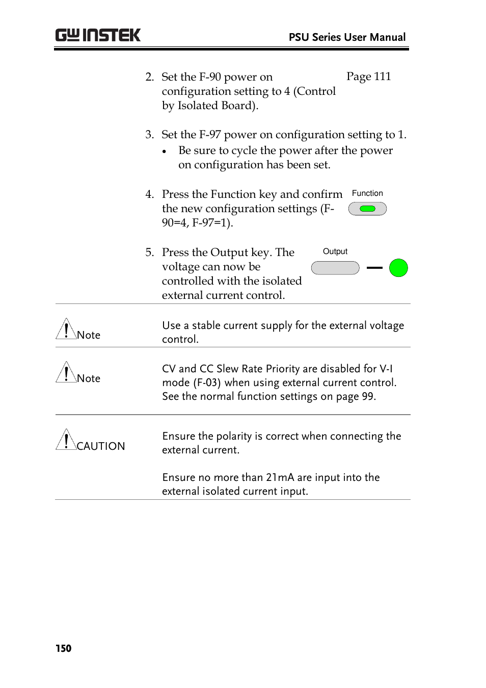 GW Instek PSU-Series User Manual User Manual | Page 150 / 196