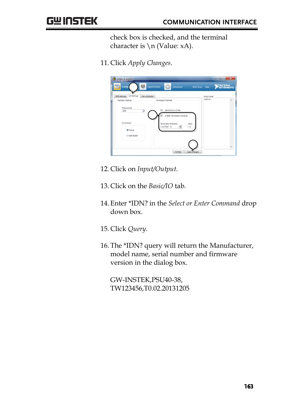 GW Instek PSU-Series User Manual User Manual | Page 163 / 196