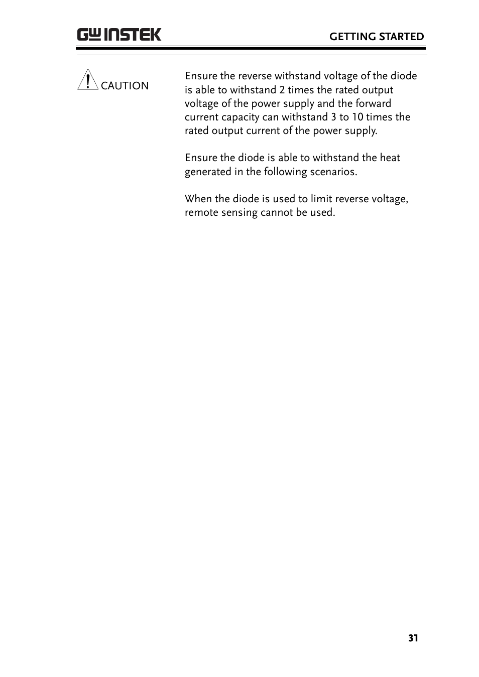GW Instek PSU-Series User Manual User Manual | Page 31 / 196