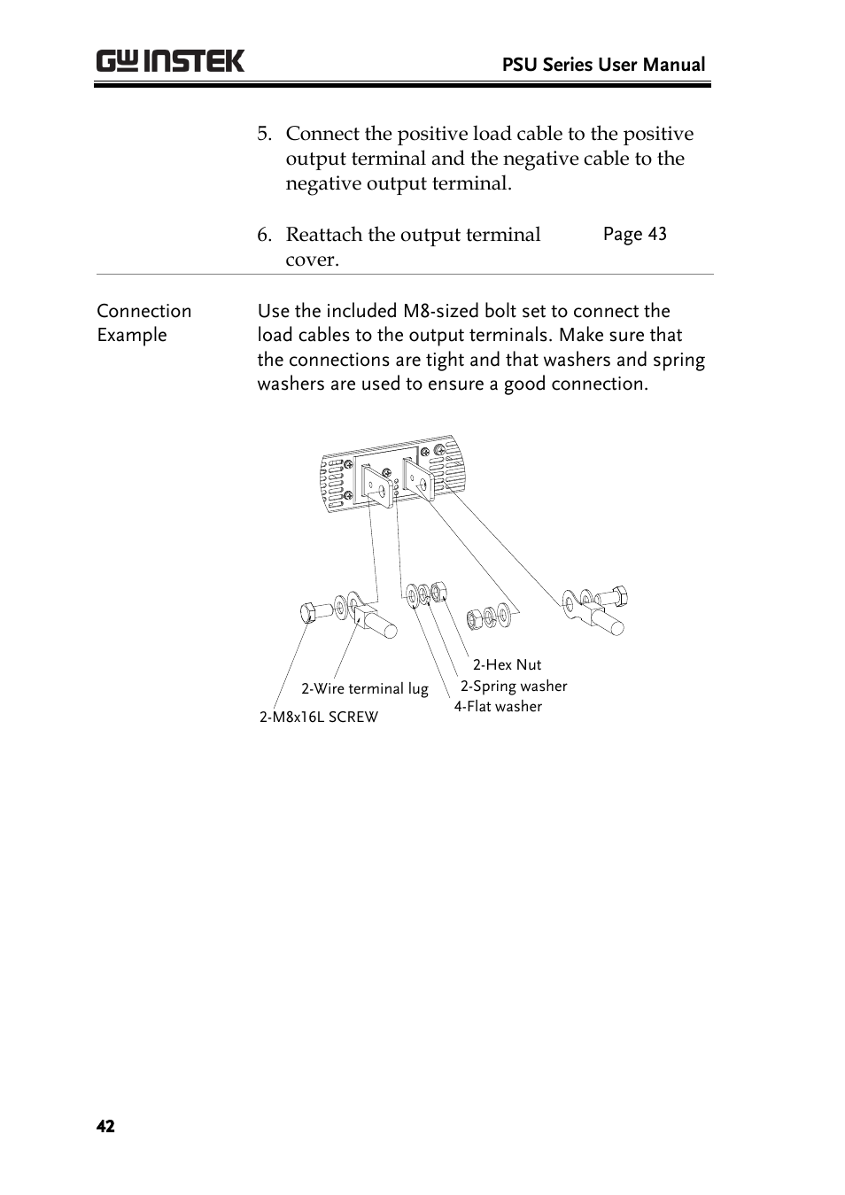 GW Instek PSU-Series User Manual User Manual | Page 42 / 196