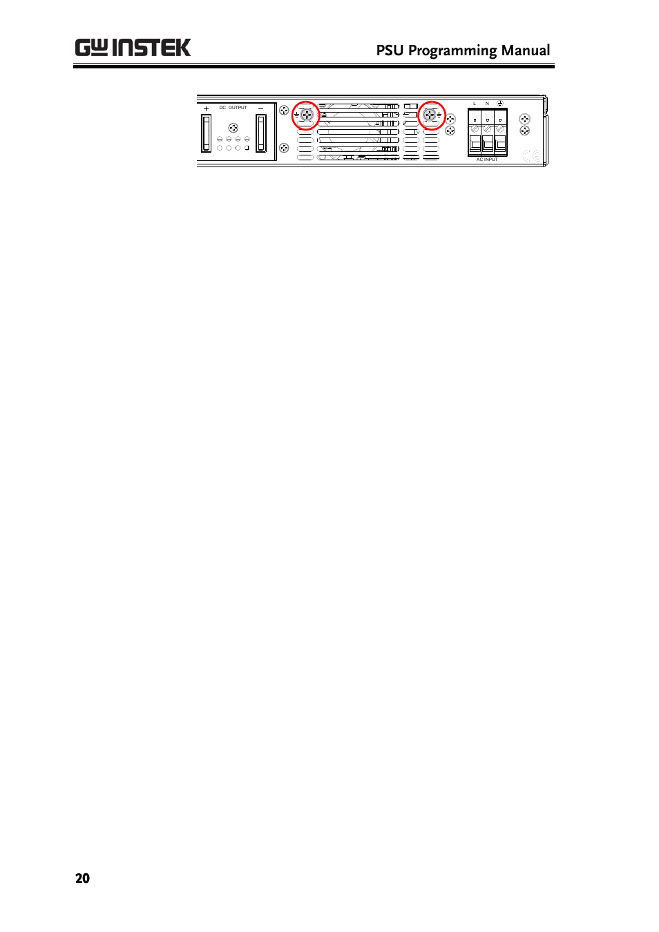 Psu programming manual | GW Instek PSU-Series Programming User Manual User Manual | Page 20 / 128
