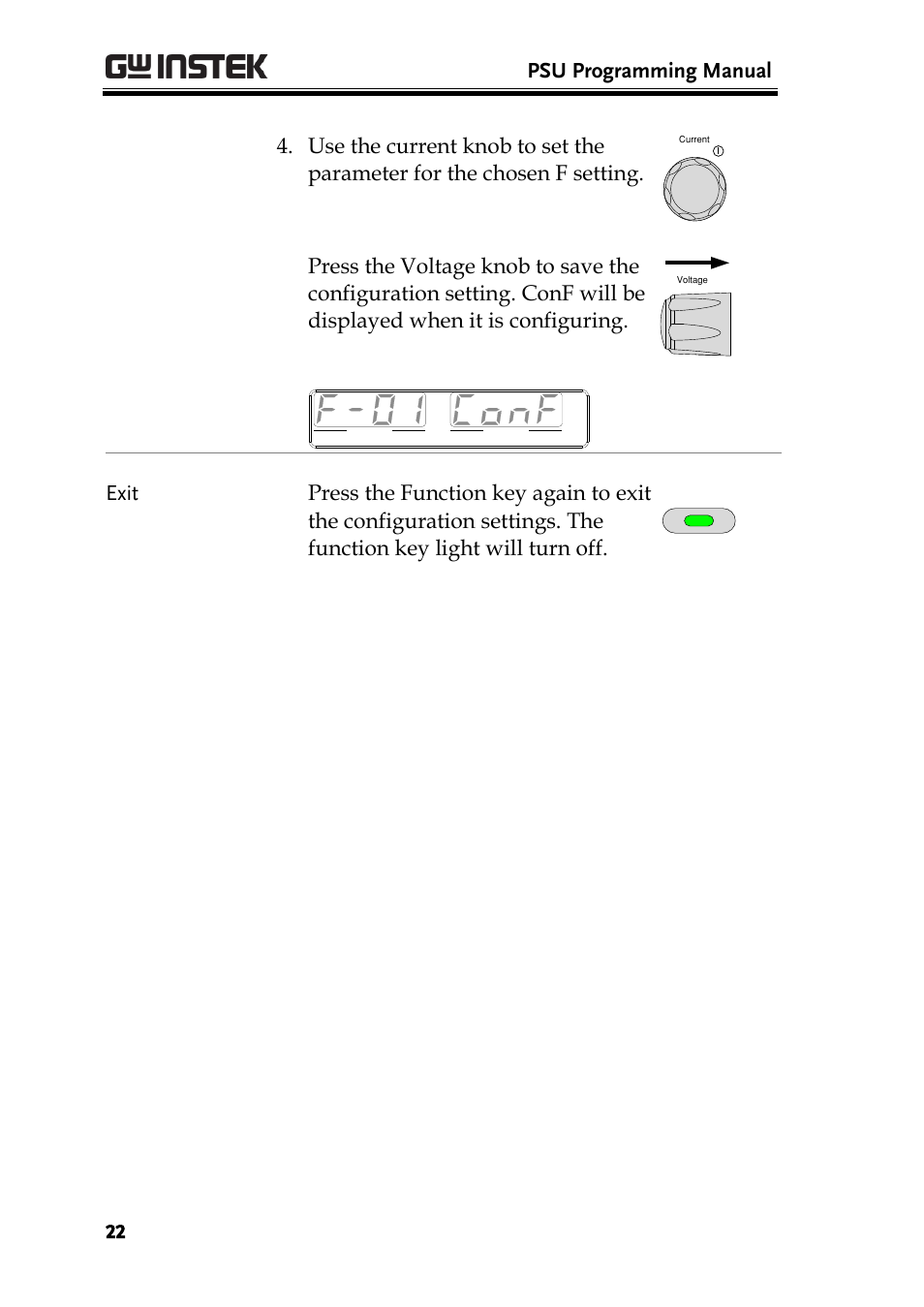 Psu programming manual | GW Instek PSU-Series Programming User Manual User Manual | Page 22 / 128