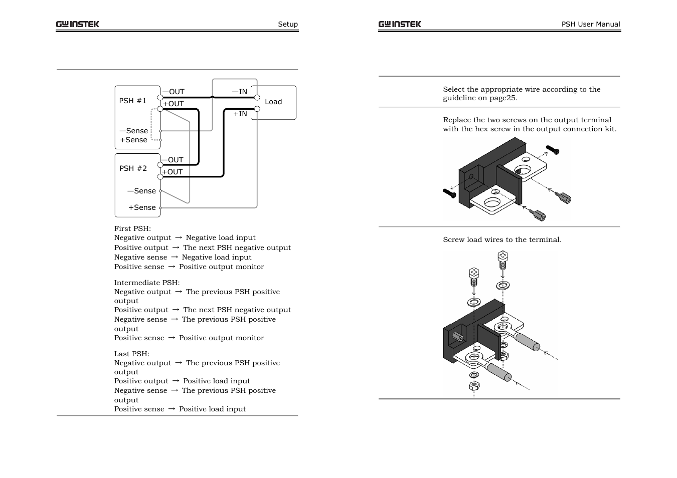 Load wire assembly | GW Instek PSH-A Series 360W User Manual User Manual | Page 15 / 39