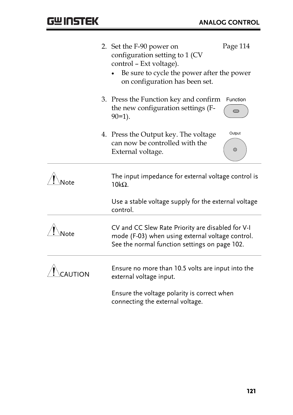 GW Instek PSW-Series User Manual User Manual | Page 121 / 184