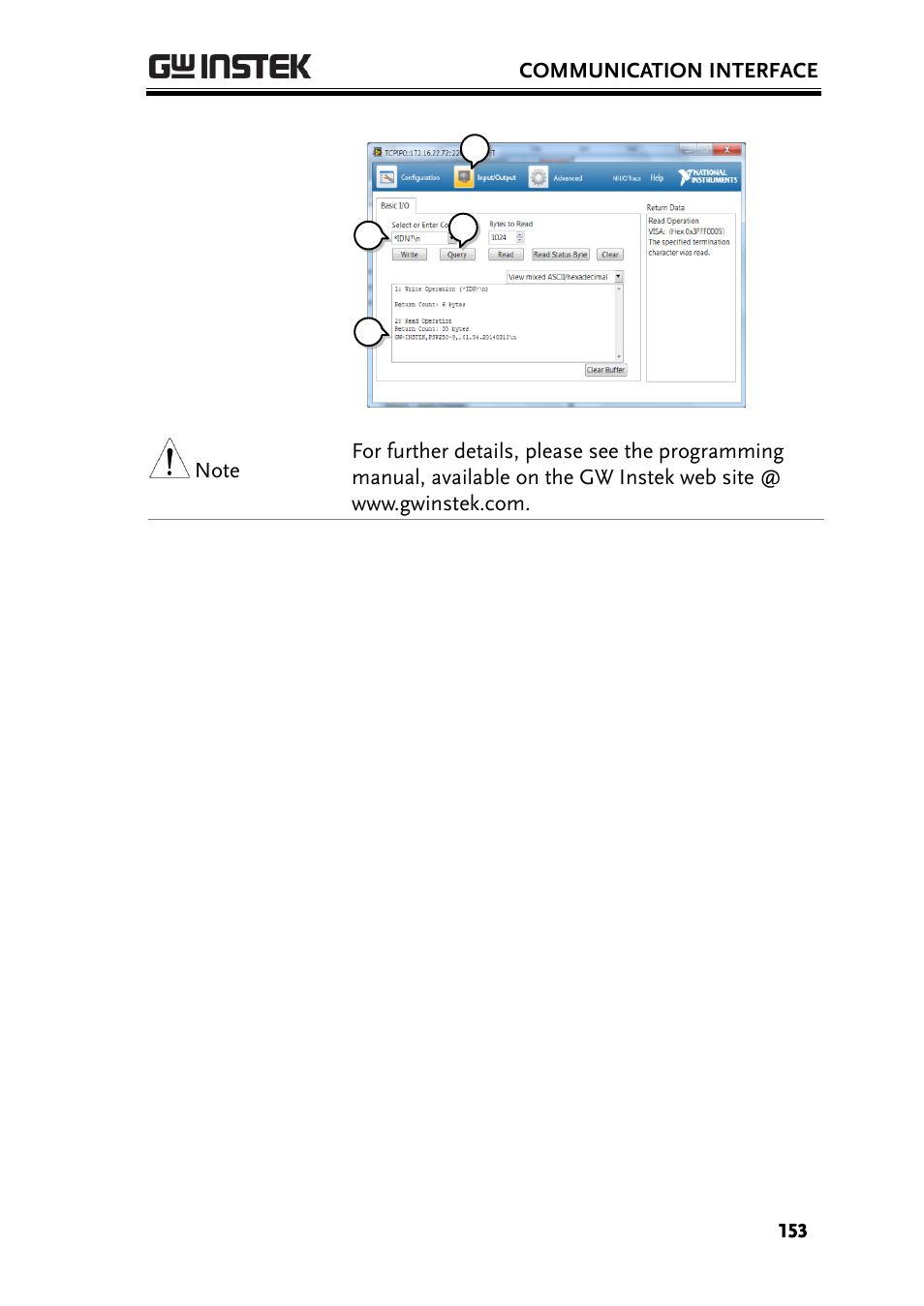 GW Instek PSW-Series User Manual User Manual | Page 153 / 184