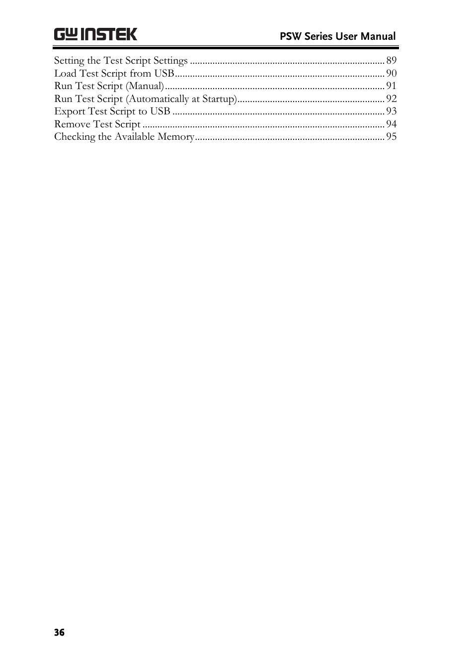 GW Instek PSW-Series User Manual User Manual | Page 36 / 184