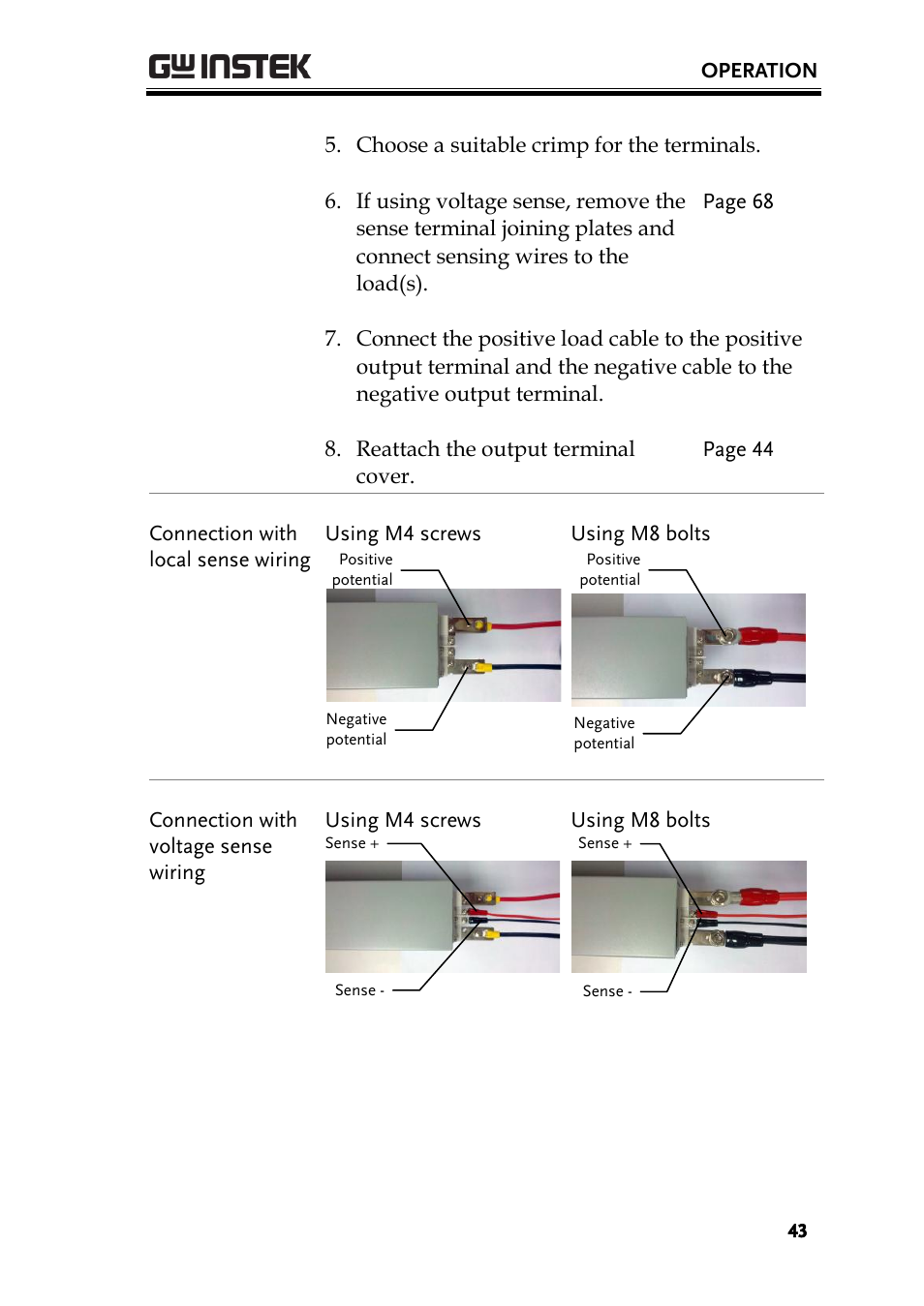 GW Instek PSW-Series User Manual User Manual | Page 43 / 184