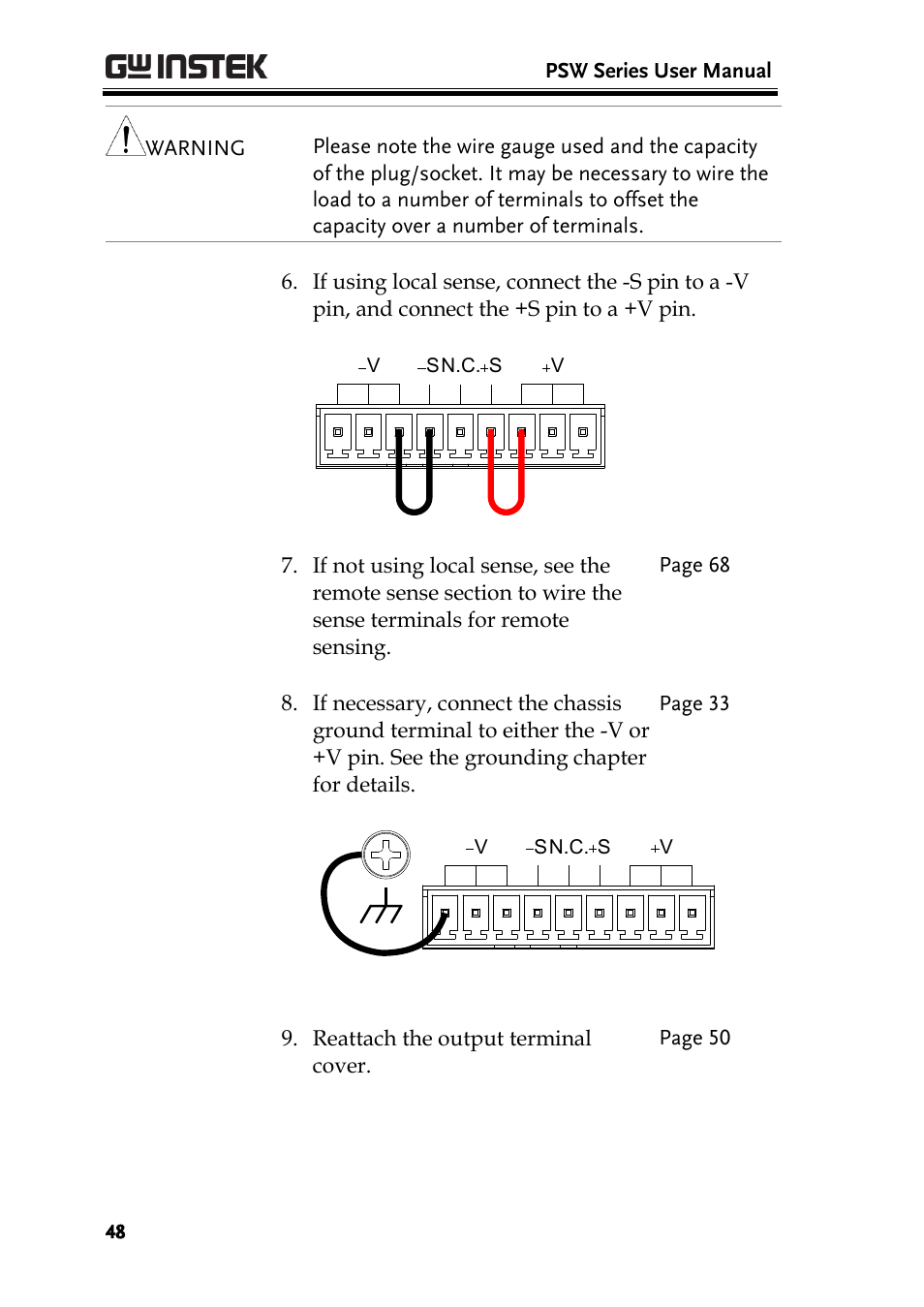 GW Instek PSW-Series User Manual User Manual | Page 48 / 184