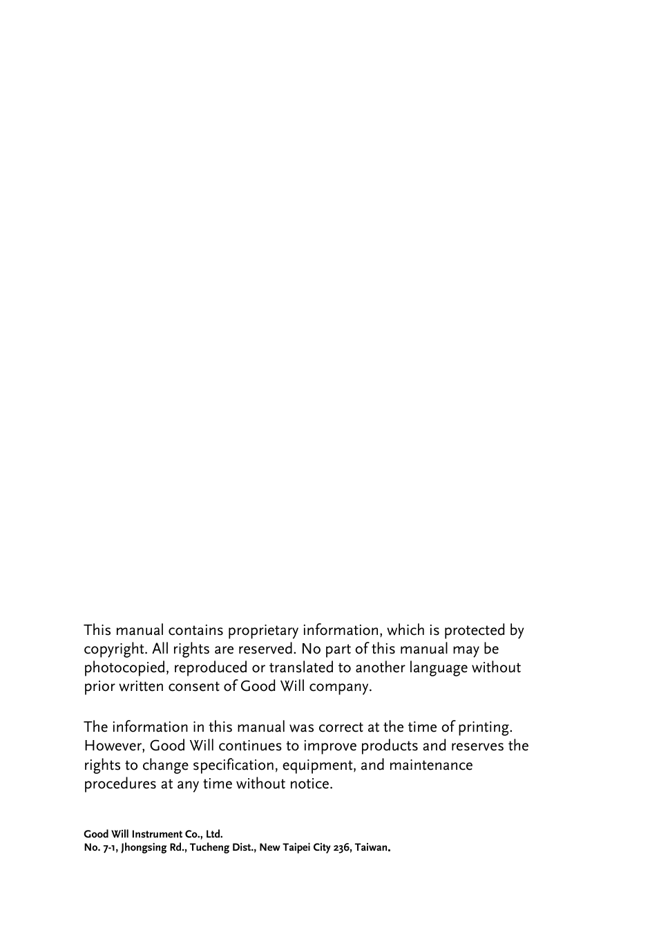 GW Instek PSW-Series Programming & Command manual User Manual | Page 2 / 118