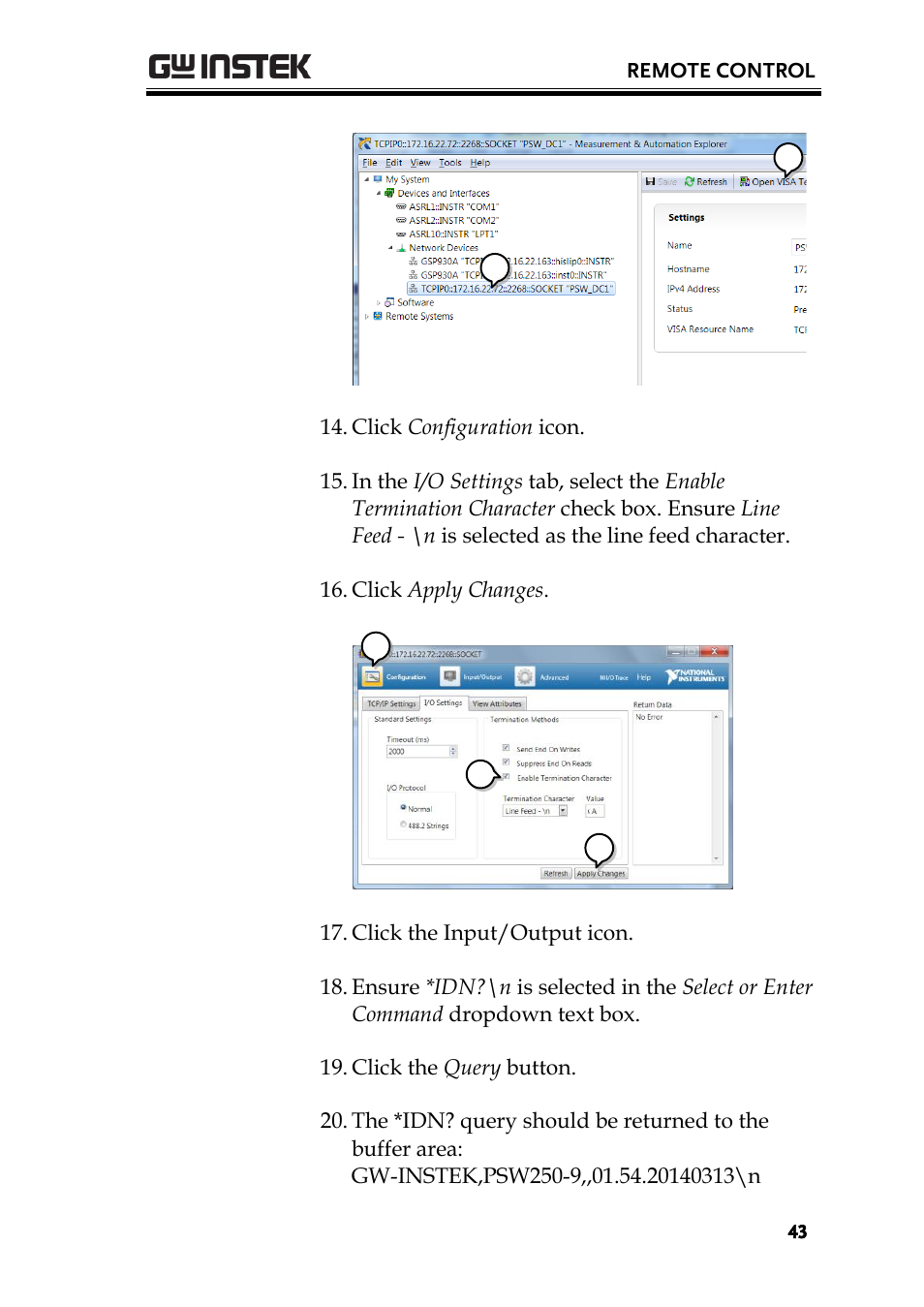 GW Instek PSW-Series Programming & Command manual User Manual | Page 43 / 118