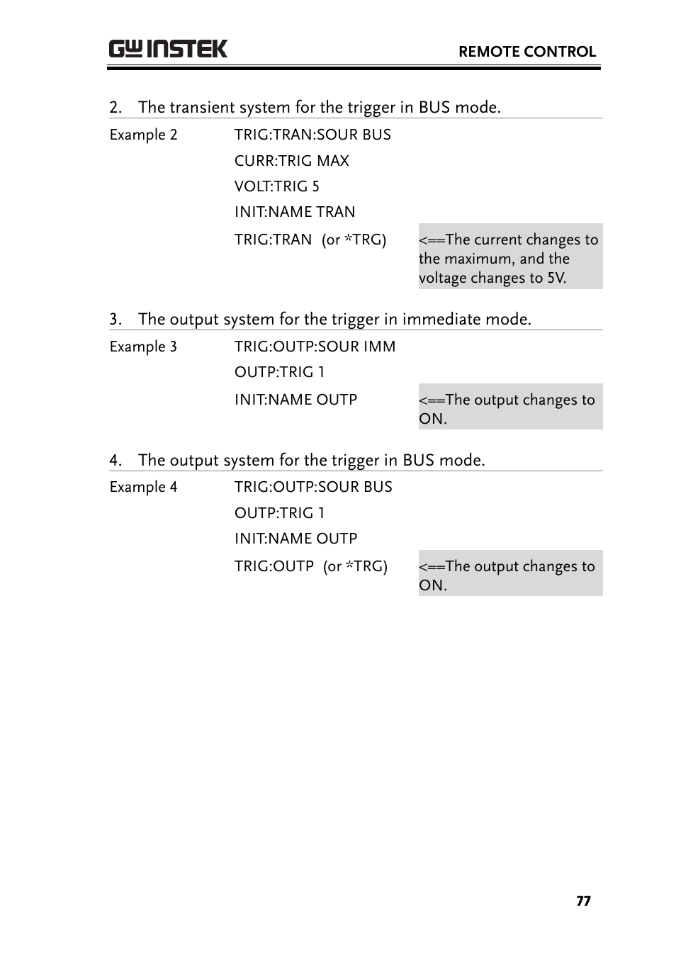 GW Instek PSW-Series Programming & Command manual User Manual | Page 77 / 118