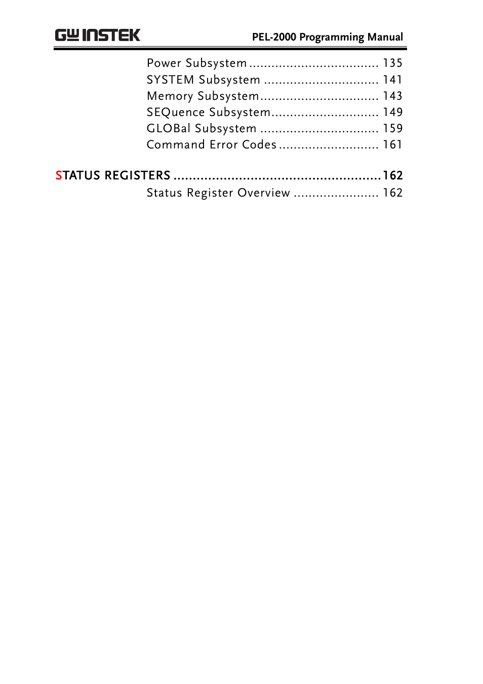 GW Instek PEL-2000 Series Programming User Manual User Manual | Page 4 / 170