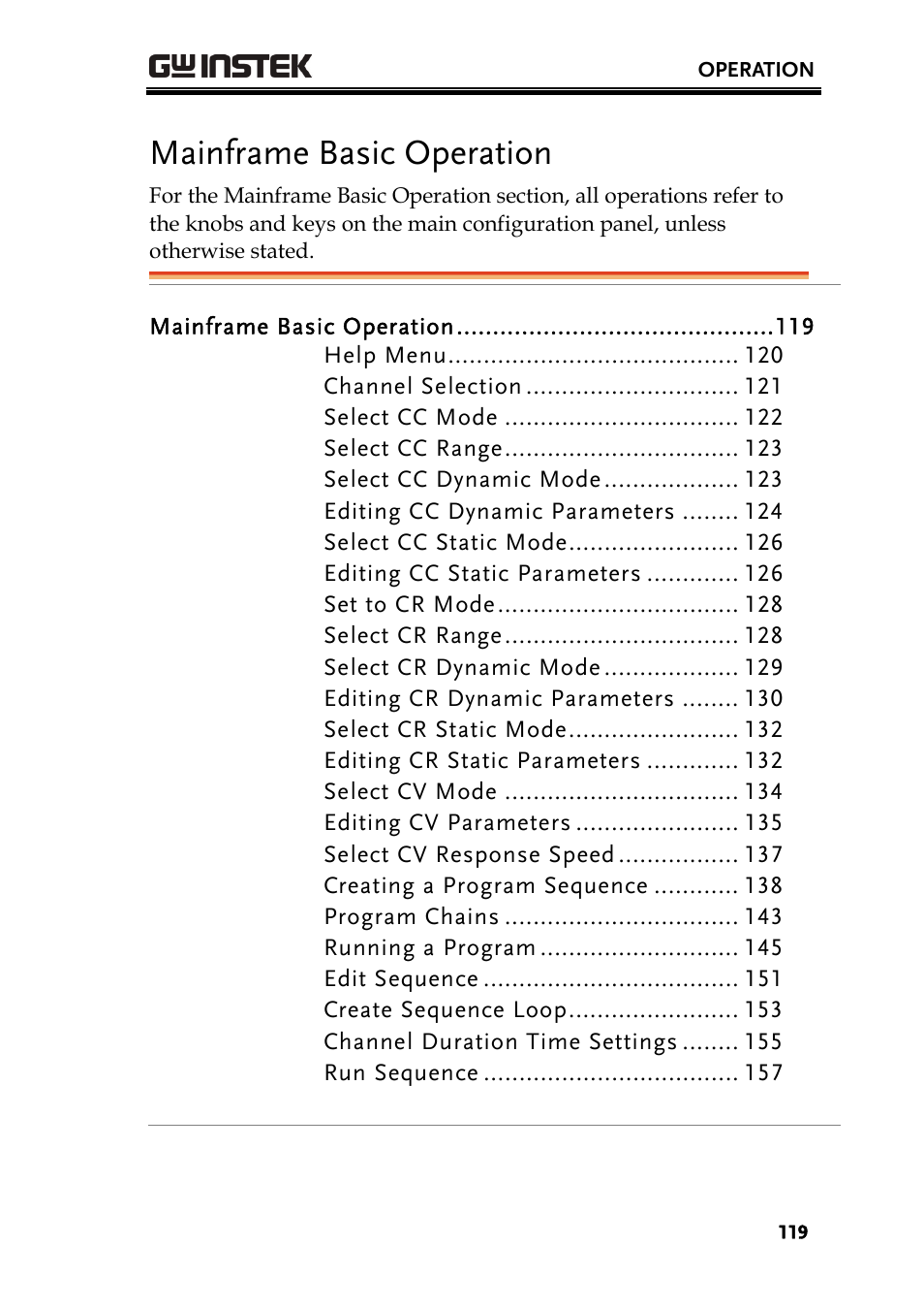 Mainframe basic operation | GW Instek PEL-2000 Series User Manual User Manual | Page 119 / 268