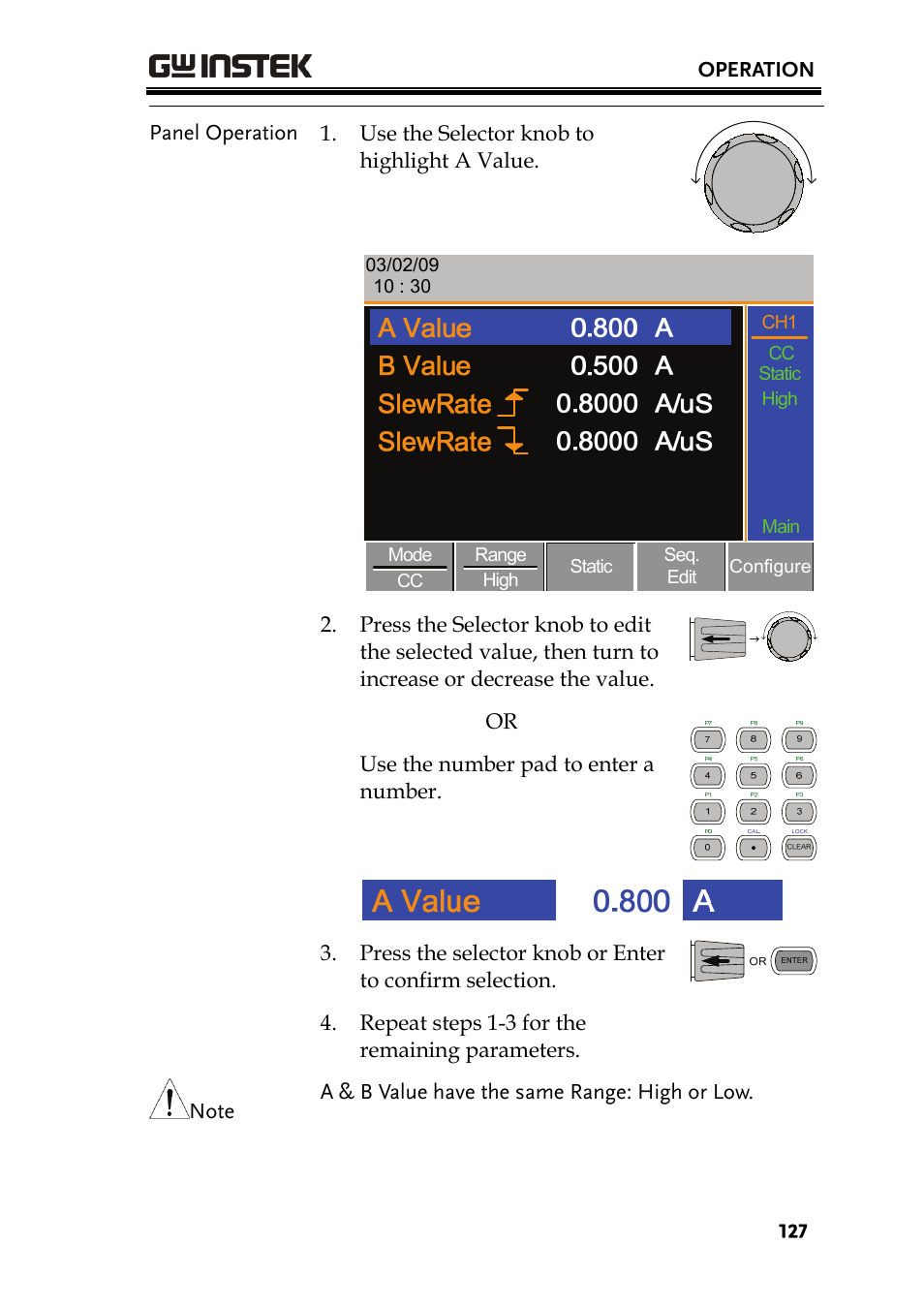 GW Instek PEL-2000 Series User Manual User Manual | Page 127 / 268