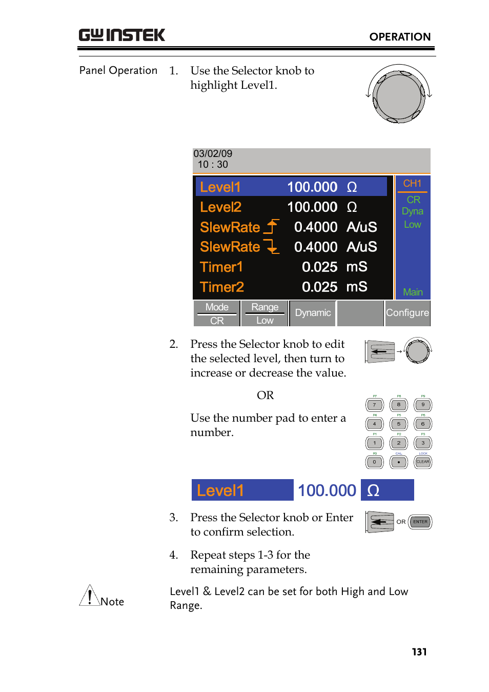 GW Instek PEL-2000 Series User Manual User Manual | Page 131 / 268