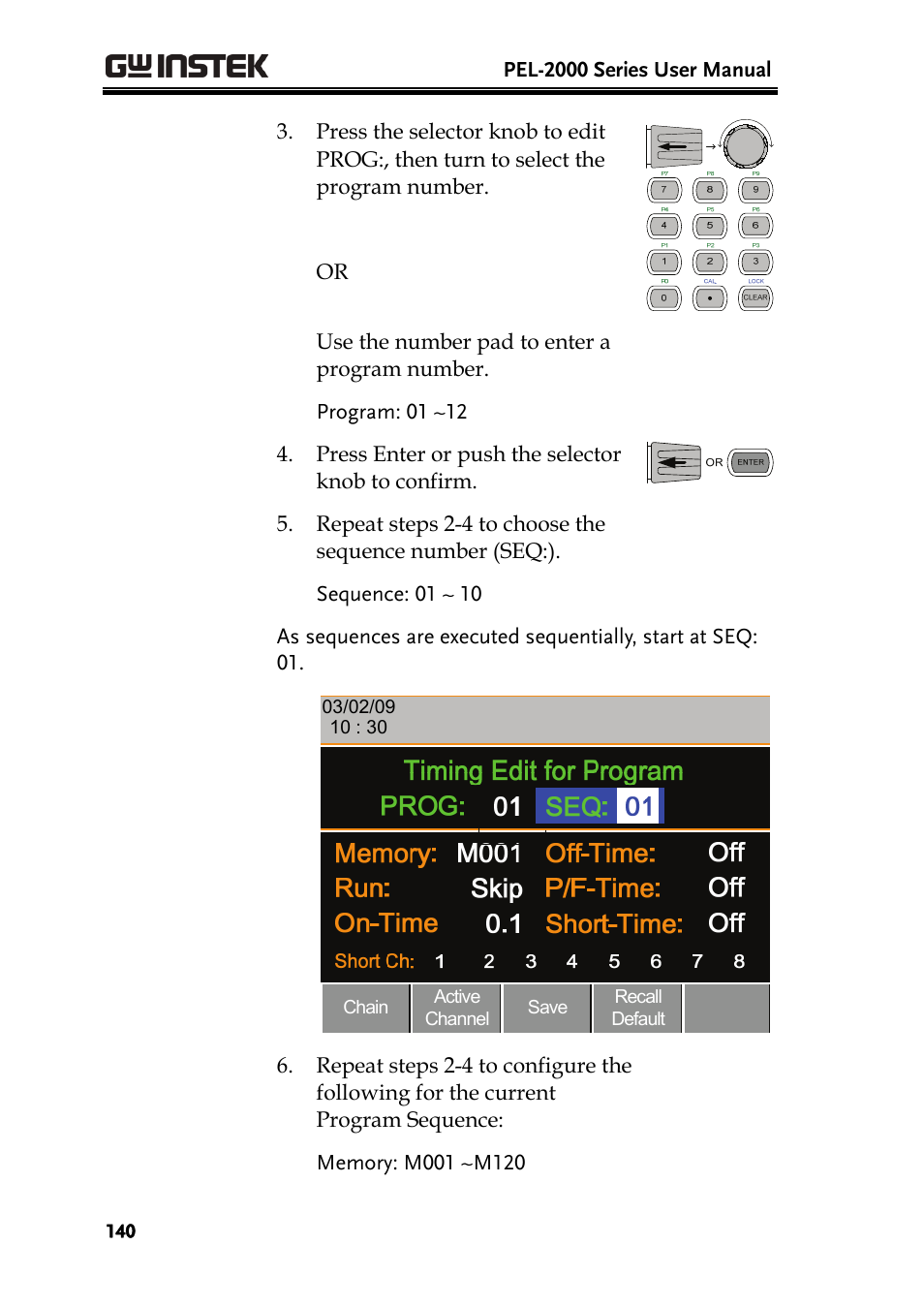 GW Instek PEL-2000 Series User Manual User Manual | Page 140 / 268