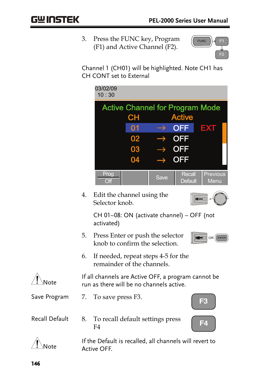 GW Instek PEL-2000 Series User Manual User Manual | Page 146 / 268