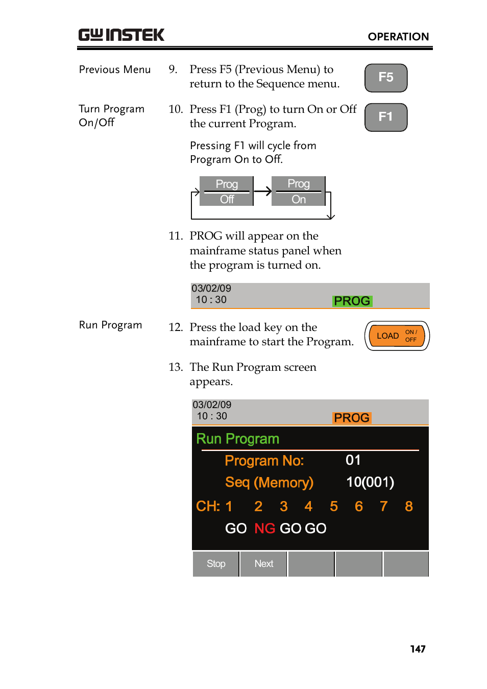 GW Instek PEL-2000 Series User Manual User Manual | Page 147 / 268