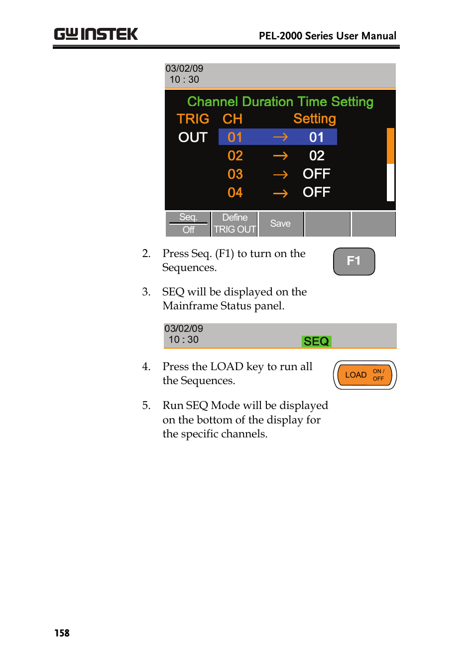 GW Instek PEL-2000 Series User Manual User Manual | Page 158 / 268