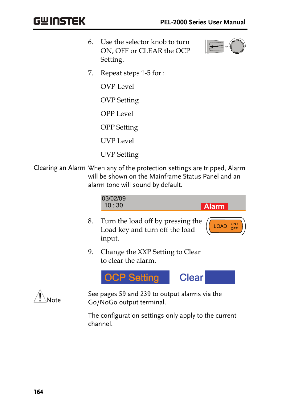 GW Instek PEL-2000 Series User Manual User Manual | Page 164 / 268