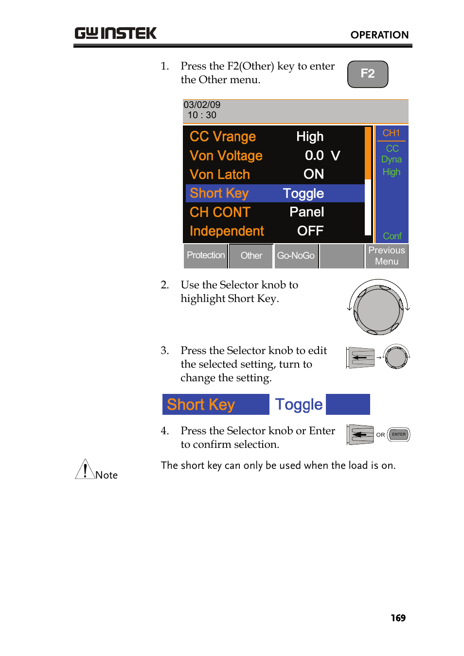 GW Instek PEL-2000 Series User Manual User Manual | Page 169 / 268