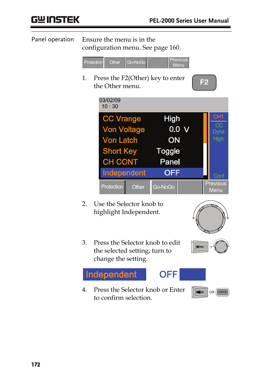 GW Instek PEL-2000 Series User Manual User Manual | Page 172 / 268