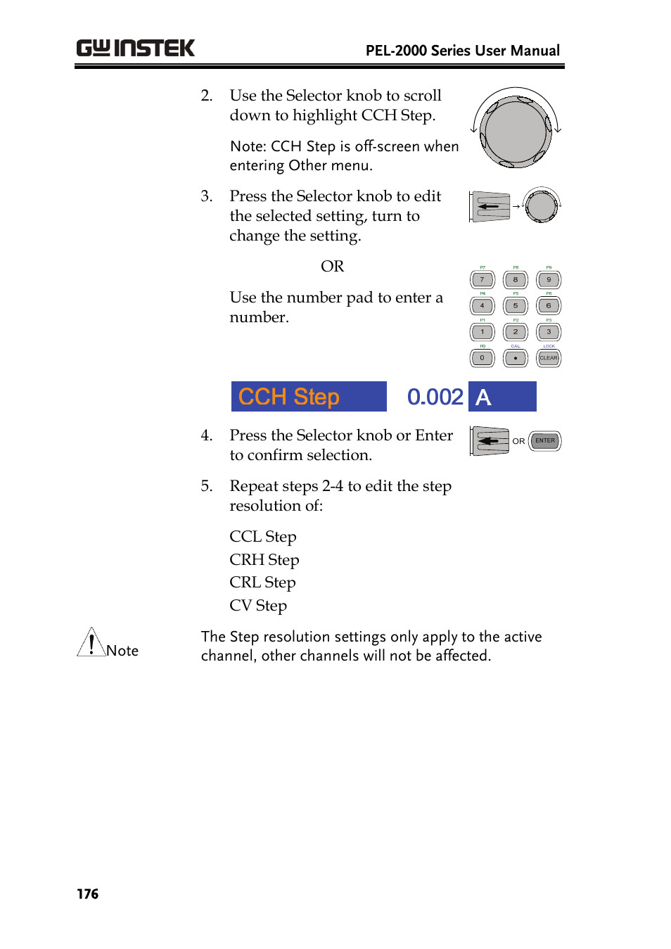 GW Instek PEL-2000 Series User Manual User Manual | Page 176 / 268