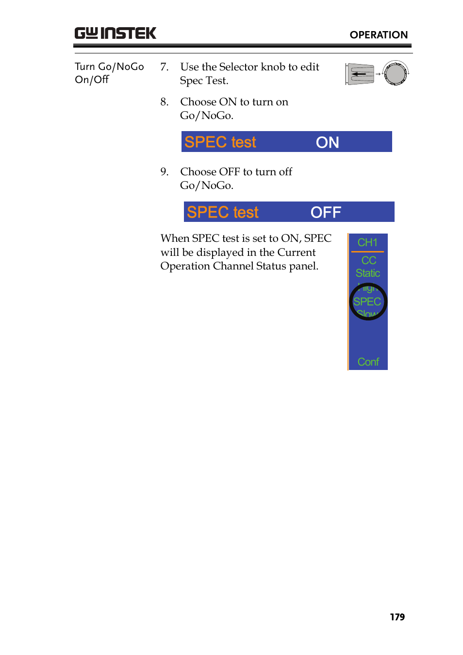 GW Instek PEL-2000 Series User Manual User Manual | Page 179 / 268