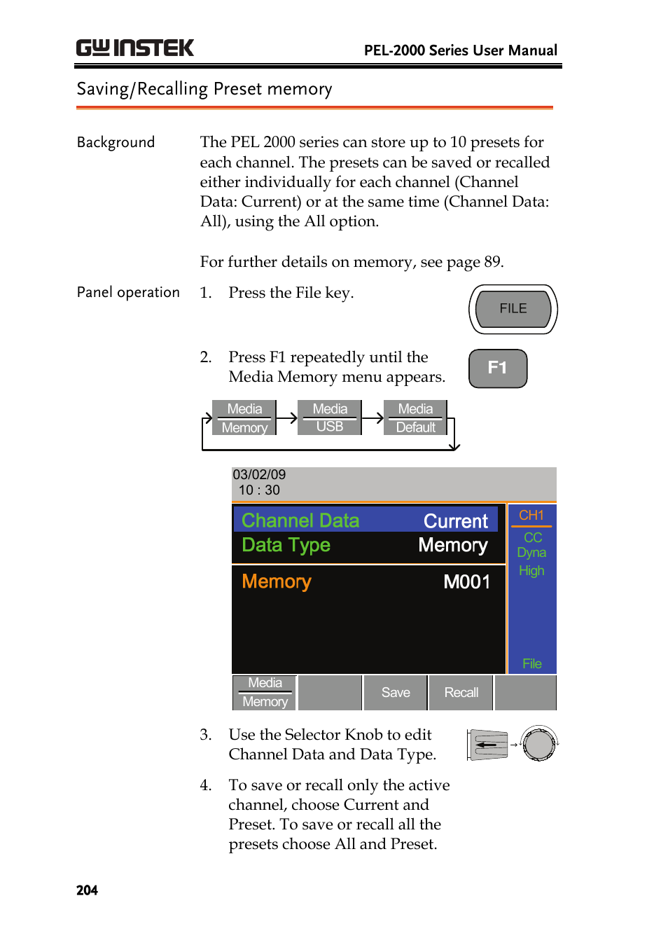 GW Instek PEL-2000 Series User Manual User Manual | Page 204 / 268