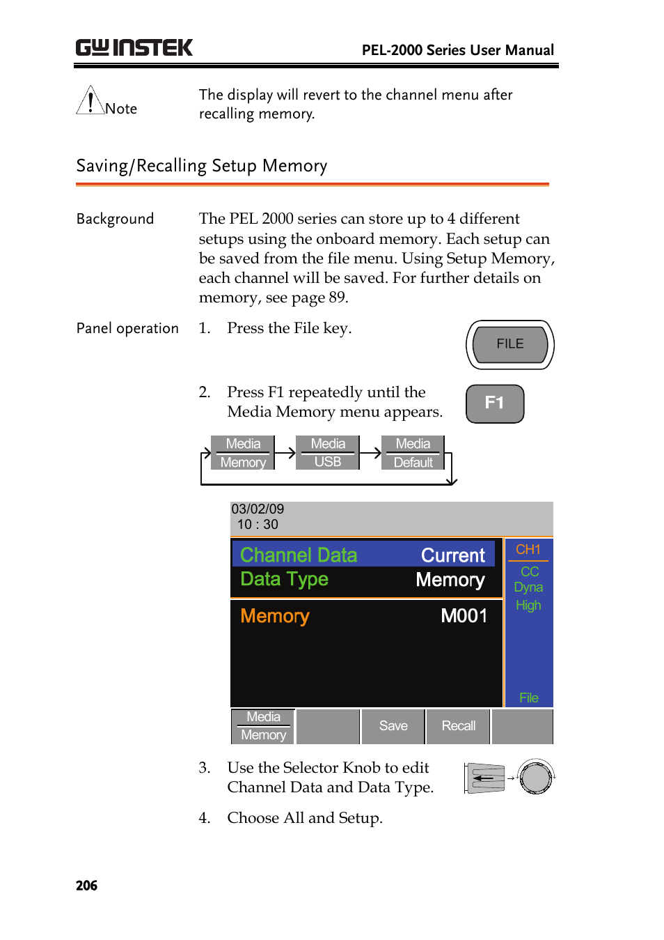 GW Instek PEL-2000 Series User Manual User Manual | Page 206 / 268