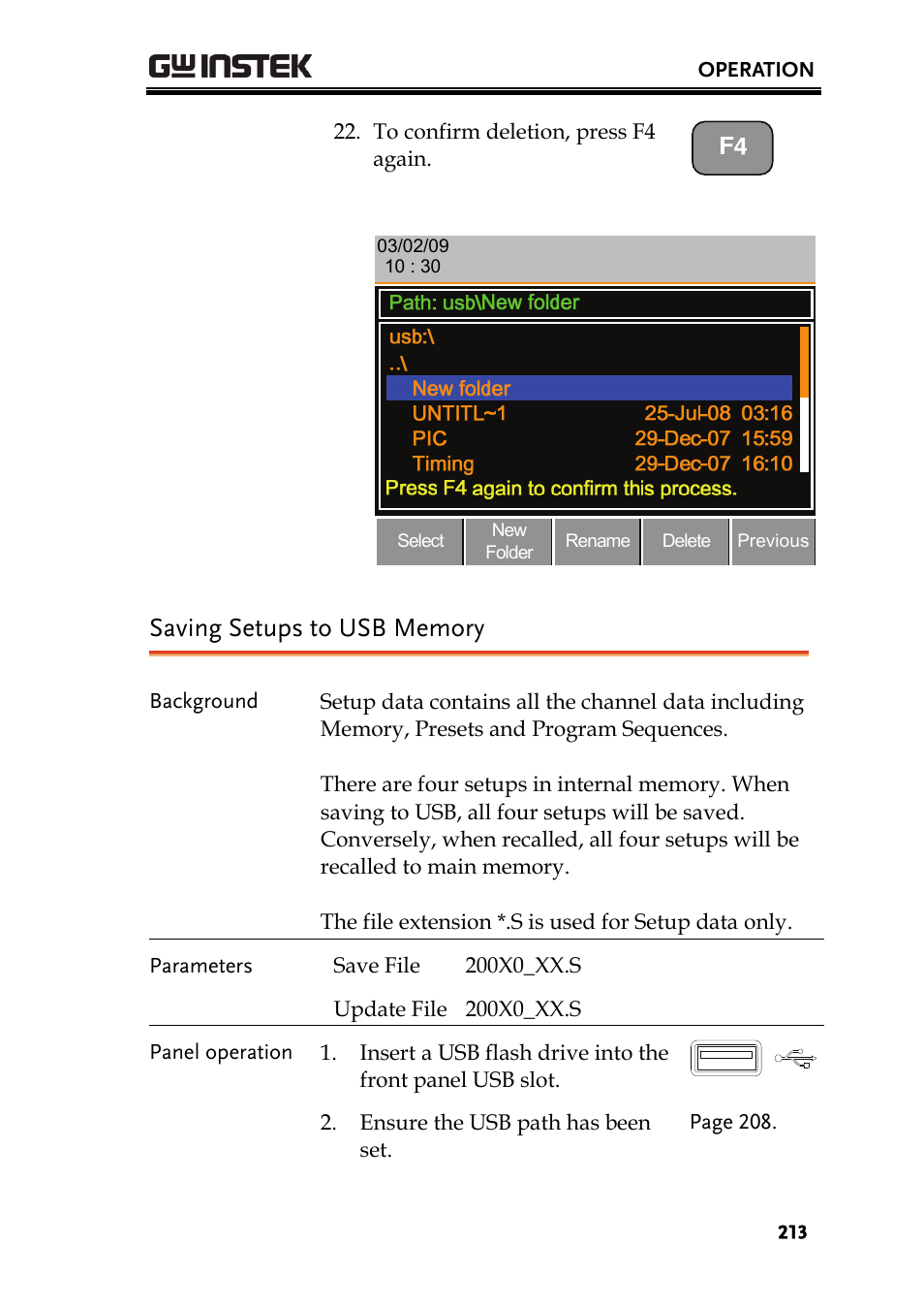 GW Instek PEL-2000 Series User Manual User Manual | Page 213 / 268