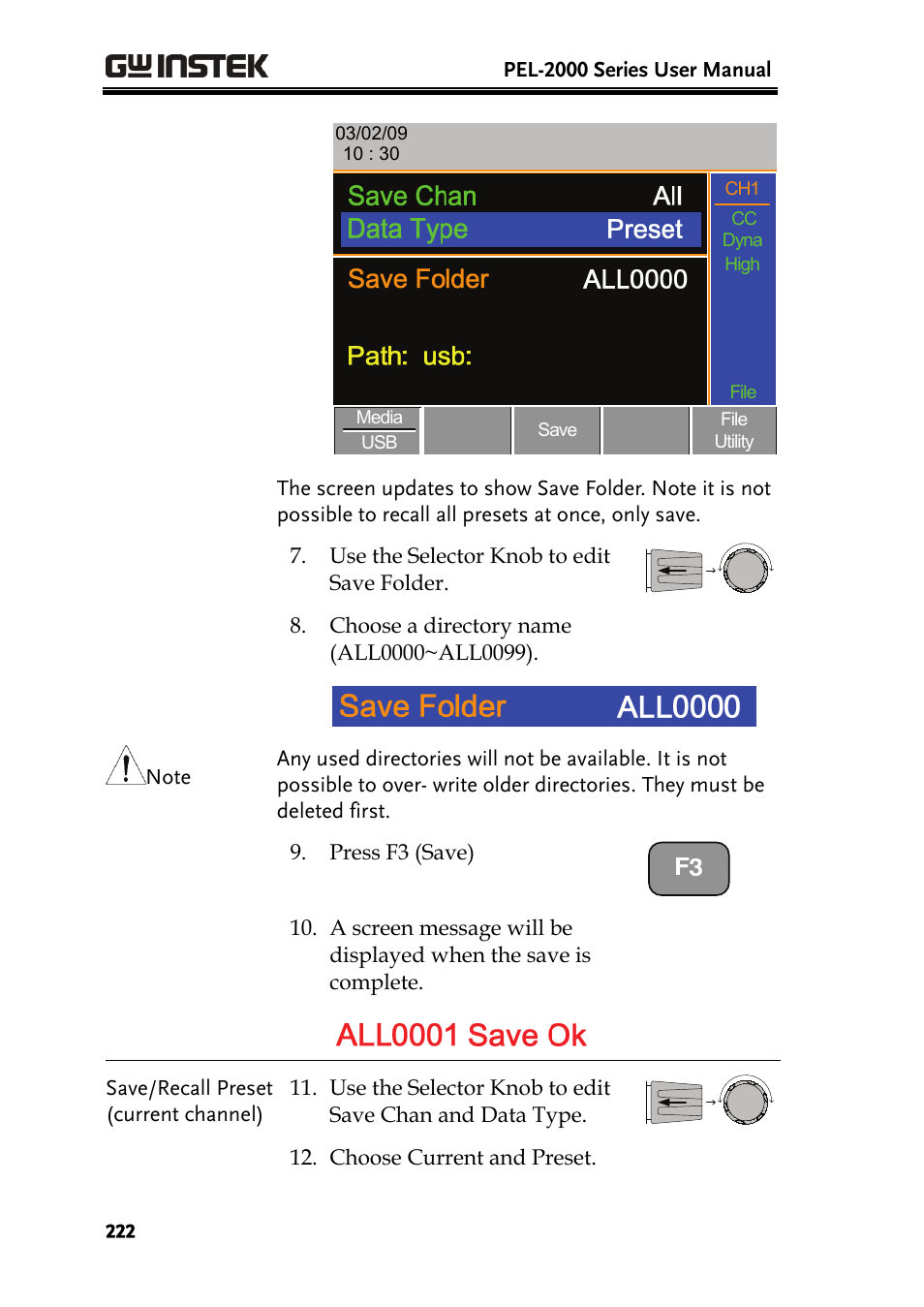 GW Instek PEL-2000 Series User Manual User Manual | Page 222 / 268