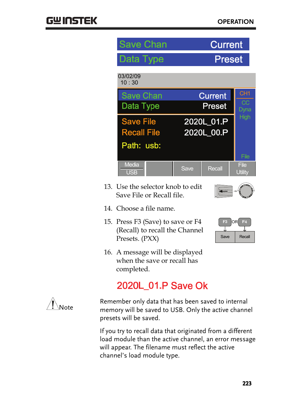 GW Instek PEL-2000 Series User Manual User Manual | Page 223 / 268