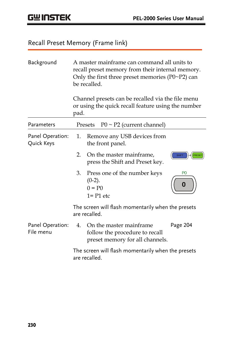 GW Instek PEL-2000 Series User Manual User Manual | Page 230 / 268