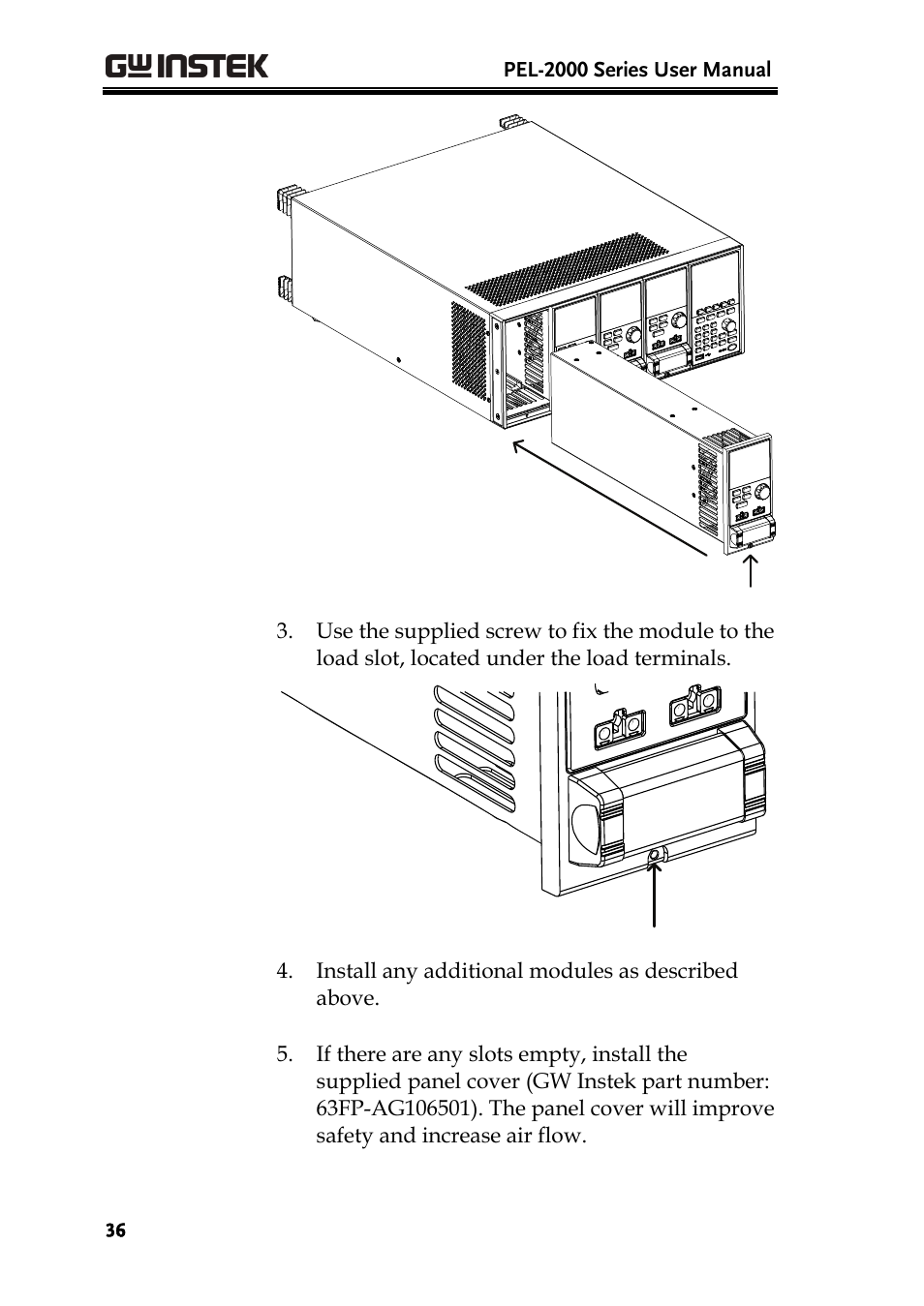 GW Instek PEL-2000 Series User Manual User Manual | Page 36 / 268