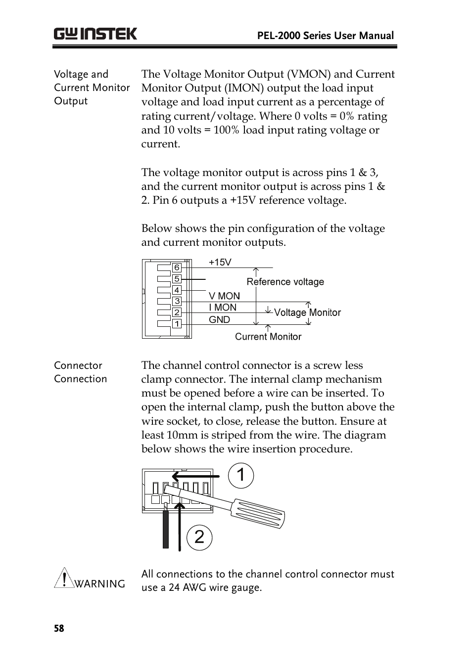 GW Instek PEL-2000 Series User Manual User Manual | Page 58 / 268