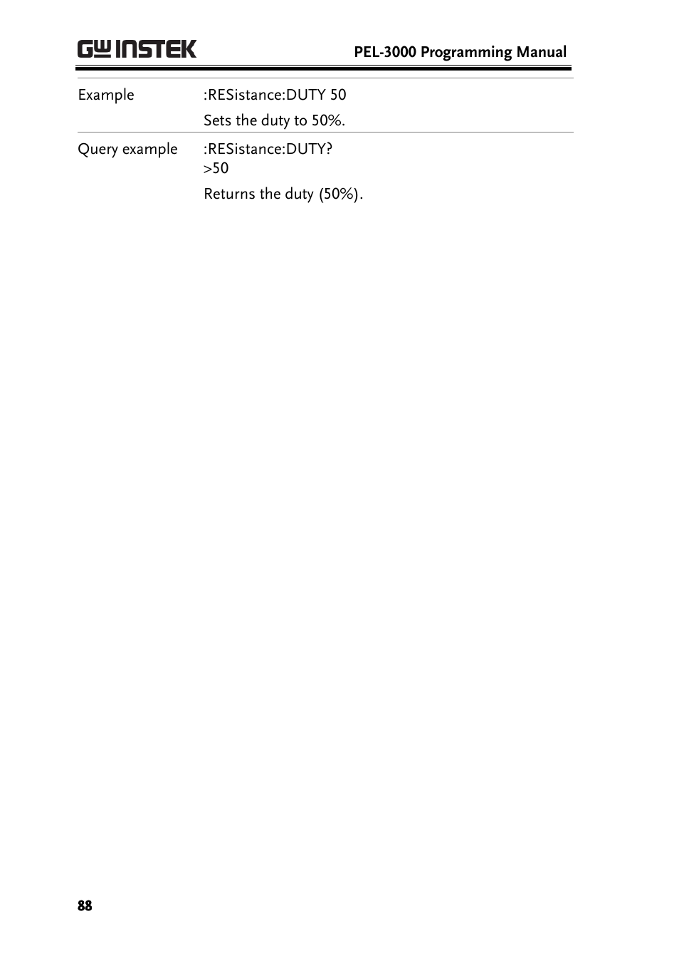 GW Instek PEL-3000 Series Programming Manual User Manual | Page 90 / 174